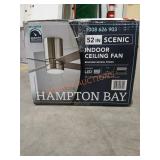 52" Indoor Ceiling Fan Brushed Nickel