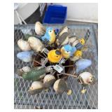 Ceramic Pot Loaded With Bird Picks
