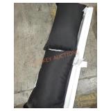 2 Solid Black Throw Pillows