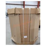 White Diagonal Corner Wall Cabinet