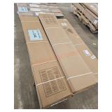 Dark Navy Raised Panel Shutters