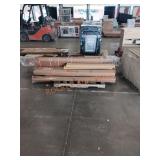 Slab door, shade, molding, flooring