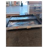 6ft burgundy double door