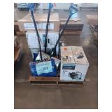 5.5 gas power pump, (ï¿½3) snow shovel, 30in stove