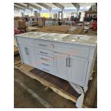 72" Bathroom Vanity (top broken)