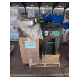 55 gal trash can, 30in vanity, (ï¿½5) snow shovels,