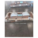 White double sink top