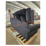 Black Couch and Loveseat 2X THE BID
