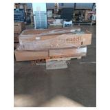 3in pipe insulation, wood blinds, door slab