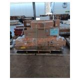 Ceiling fan, shop light, shelving, storage