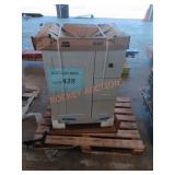 24in gray vanity with white top