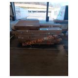 60in bathroom vanity oak, castle bed, blinds,