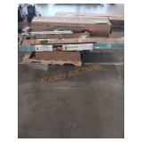 Utility tote shelving, pull down patio screen