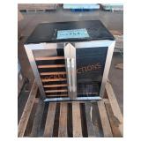 30in double door wine cooler