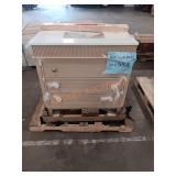 36in light down vanity with white top