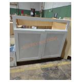 36" x 24" x 34.5" Base Cabinet,  Has some Damage