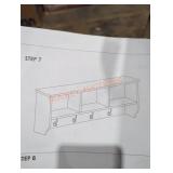 Coat Rack with Shelf for Wall