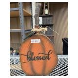 Wooden Pumpkin Decor