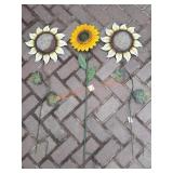 Pack Of Metal Sunflowers
