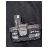 Ryobi One+ 18v Lithium 4Ah Battery