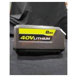 Ryobi 40v Lithium 8Ah Battery