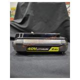 Ryobi 40v Lithium 2Ah Battery