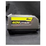 Ryobi 40v Lithium 6Ah Battery