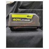 Ryobi 40v Lithium 6Ah Battery