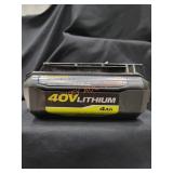 Ryobi 40v Lithium 4Ah Battery