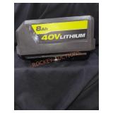 Ryobi 40v 8Ah Lithium Battery