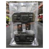 (2) Ryobi 18V 4Ah Batteries