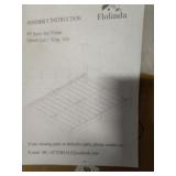 King bed frame with headboard