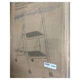 2 step ladder White