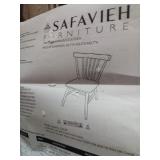 Set of 2 wooden black chairs