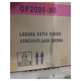 Patio dining dark brown cbair