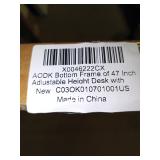 Bottom frame of 47' adjustable height desk