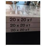 Hdx 3 pk 20x20x1 dust and pollen air filter