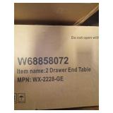 2 drawer end table