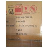 Set of 4 dining chairs
