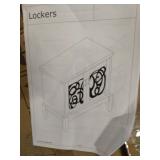 Locker cabinet white
