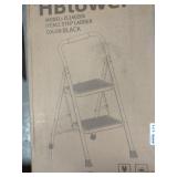 2 step ladder black