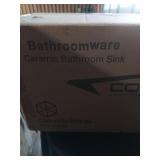 Ceramic bathroom sink