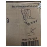 Set of 2 bar stools black