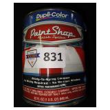 Paint shop ready to spray red lacquer