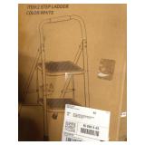 2 step ladder White