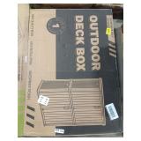 Outdoor deck box