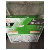3 pk 20x20x1 air filter