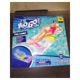 NIB Pool Lounge WPillow Backrest Inflatable Float