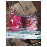 4 pks of 2 Pink tumblers