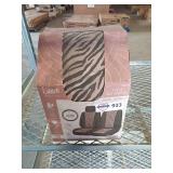 Pink zebra car seat covers and steering wheel cove